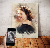 Restored photo Personalized Painting Gift Shack Cercle