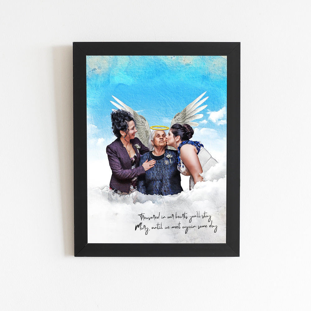Personalized Memorial photo Painting Gift Shack Cercle