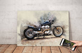 Personalized Motocycle photo Painting Gift Shack Cercle