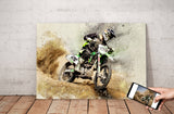 Personalized Motocycle photo Painting Gift Shack Cercle