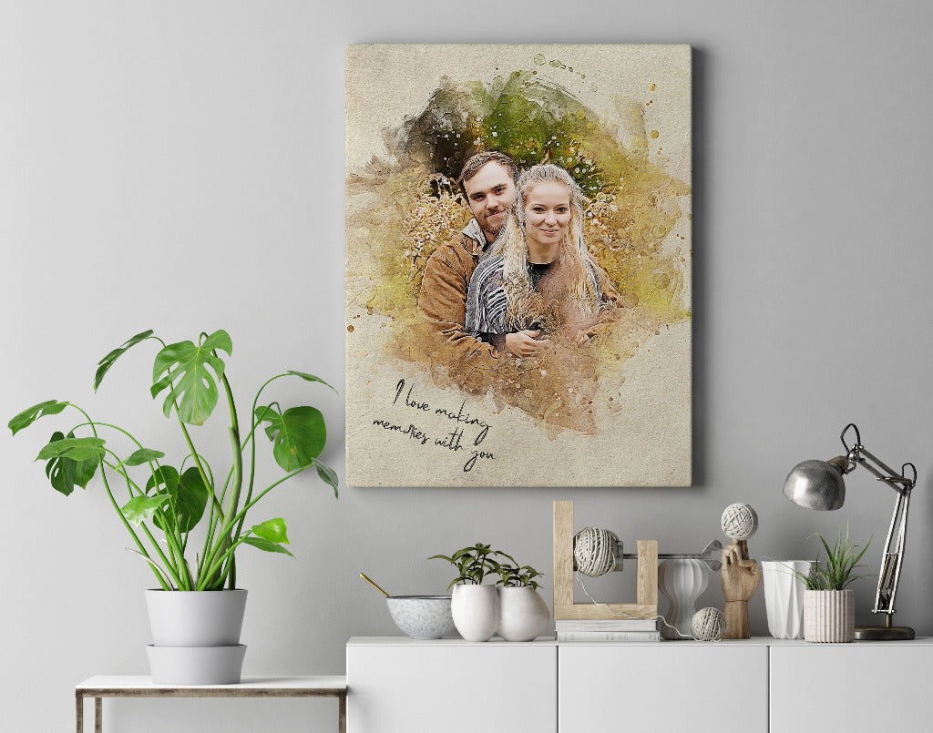 Test Custom Personalized photo Painting Gift Shack Cercle