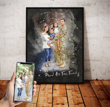 Personalized Public Servants photo Painting Gift Shack Cercle