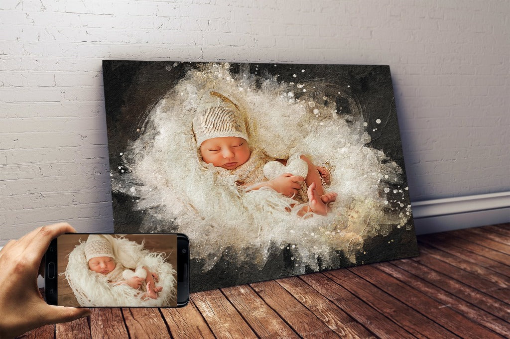 Test Custom Personalized photo Painting Gift Shack Cercle