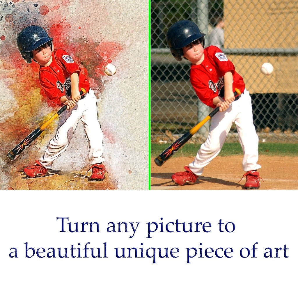 Personalized DIGITAL photo Painting (DIGITAL DOWNLOAD ONLY) Gift Shack Cercle