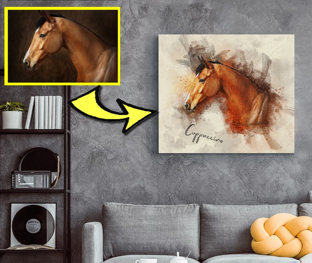 Personalized Horse portrait Gift Shack Cercle
