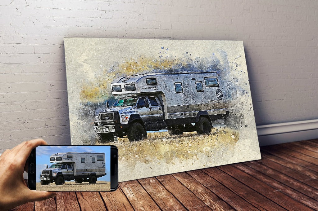 Personalized Car photo Painting Gift Shack Cercle