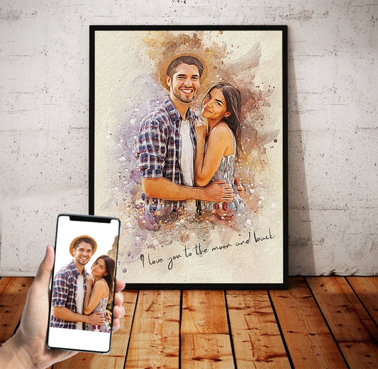 Test Custom Personalized photo Painting Gift Shack Cercle