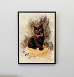 Personalized Cat portrait Gift Shack Cercle