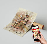 Personalized Public Servants photo Painting Gift Shack Cercle