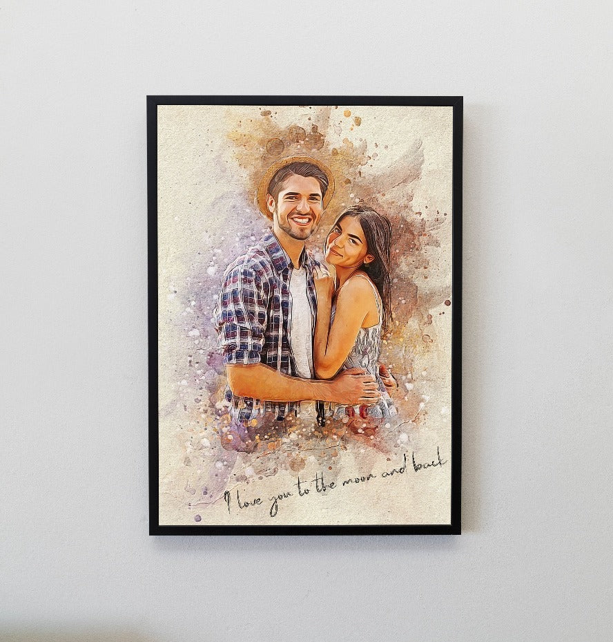 Test Custom Personalized photo Painting Gift Shack Cercle