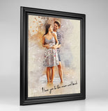 Mega size Personalized photo Painting Gift Shack Cercle