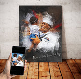 Personalized Public Servants photo Painting Gift Shack Cercle