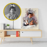 Restored photo Personalized Painting Gift Shack Cercle