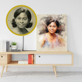 Restored photo Personalized Painting Gift Shack Cercle