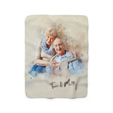 Personalized Photo Sherpa Fleece Blanket Gift Shack Cercle