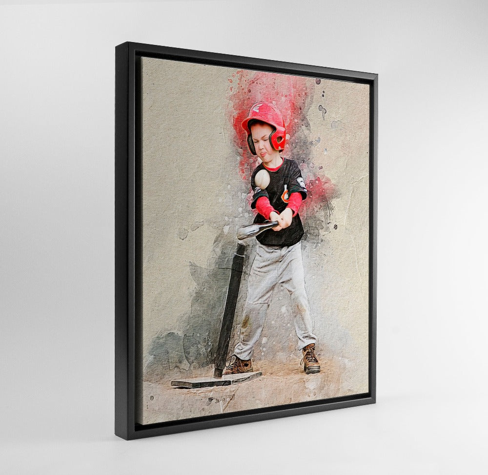 Personalized baseball photo Painting Gift Shack Cercle
