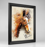 Personalized Horse portrait Gift Shack Cercle