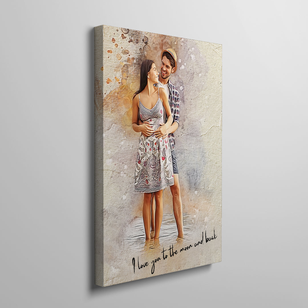 Test Custom Personalized photo Painting Gift Shack Cercle