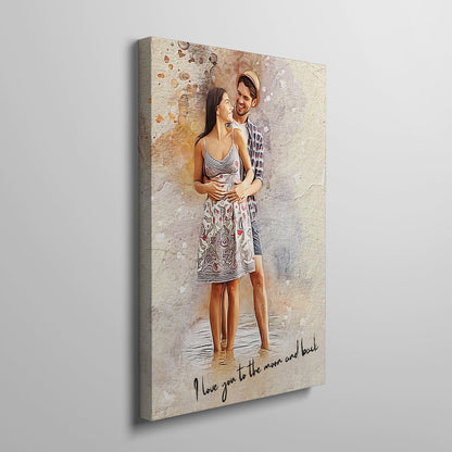 Test Custom Personalized photo Painting Gift Shack Cercle