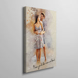 Mega size Personalized photo Painting Gift Shack Cercle