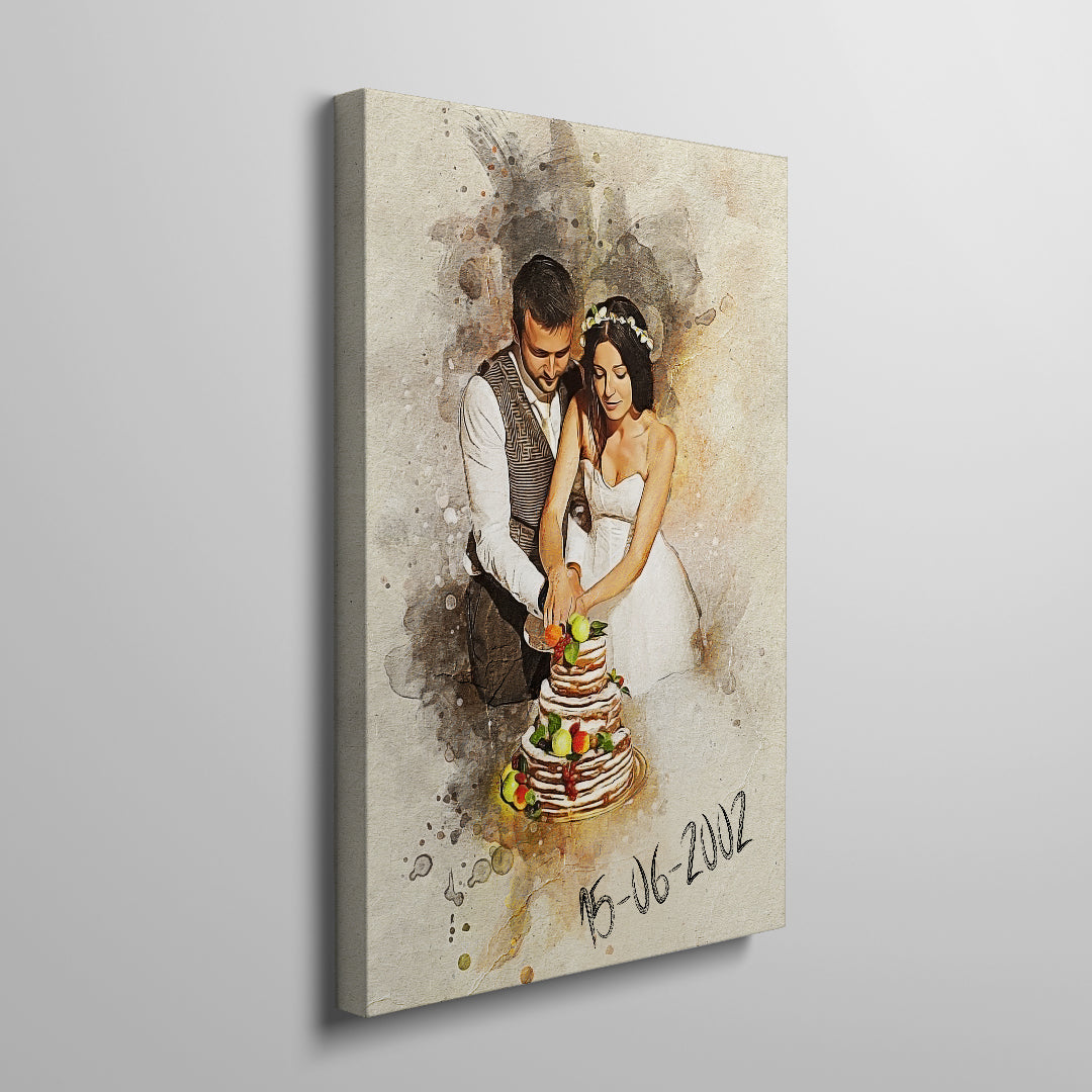 Test Custom Personalized photo Painting Gift Shack Cercle