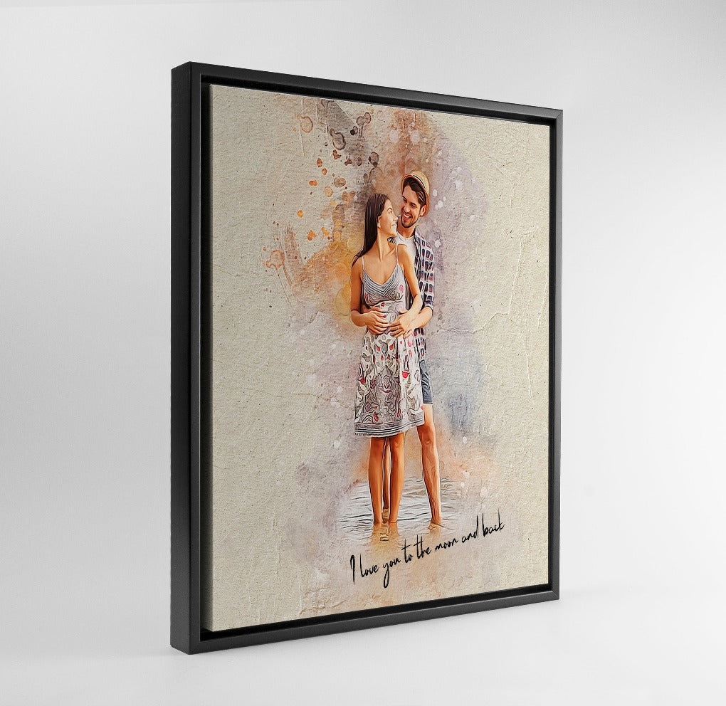 Test Custom Personalized photo Painting Gift Shack Cercle