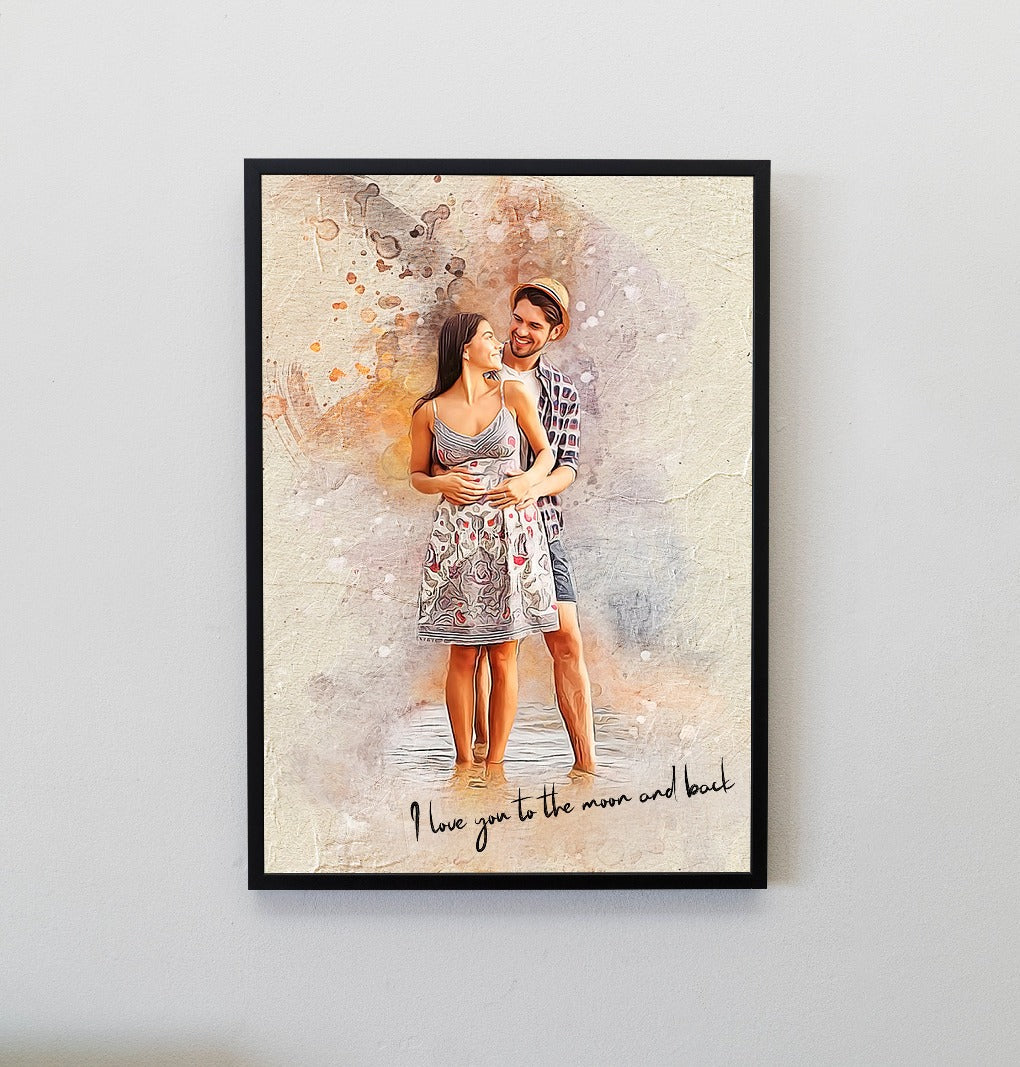 Test Custom Personalized photo Painting Gift Shack Cercle
