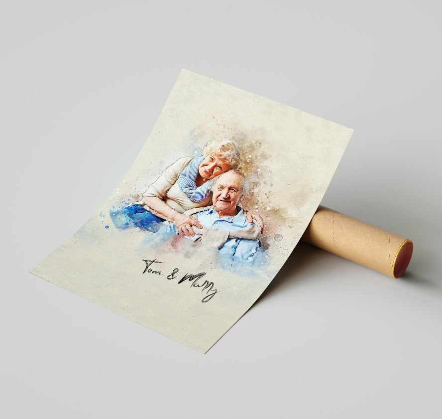 Test Custom Personalized photo Painting Gift Shack Cercle