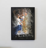 Personalized Public Servants photo Painting Gift Shack Cercle