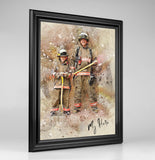 Personalized Public Servants photo Painting Gift Shack Cercle
