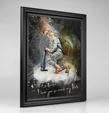 Personalized Public Servants photo Painting Gift Shack Cercle