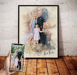 Personalized Public Servants photo Painting Gift Shack Cercle